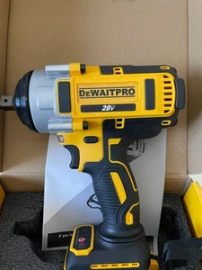 DeWaitPro 20v Brushless 1/2 Impact Wrench 740 ft lbs of Torque 3300 Max Speed. - Picture 1 of 7