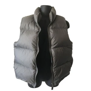 Vintage 1990s Y2K Polo Jeans Ralph Lauren Grey Gray Down Puffer Vest Small S - Picture 1 of 10