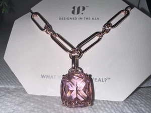 Bomb Party All My Love NK17570 Rose Quartz CZ On Rose Gold - Picture 1 of 4