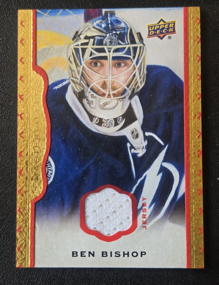 2014 Ben Bishop #39  Upper Deck Red Framed Jersey Memorabilia 10/85 Ben Bishop  - Image 1 of 3