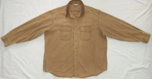 Vintage Carhartt Rugged Outdoor Wear Duck Canvas Shirt Men 3XL Corduroy Collar - Picture 1 of 10