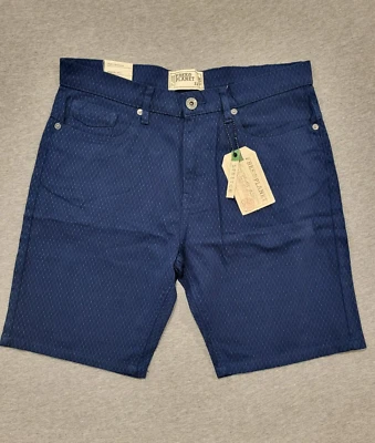 Free Planet Mens 32 Shorts Navy Blue Geometric All Over Print AOP circles - Image 1 of 4