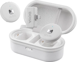 BOYA OMIC Wireless Lavalier Microphone for iPhone Lightning 15hr/50m - White - Picture 1 of 6