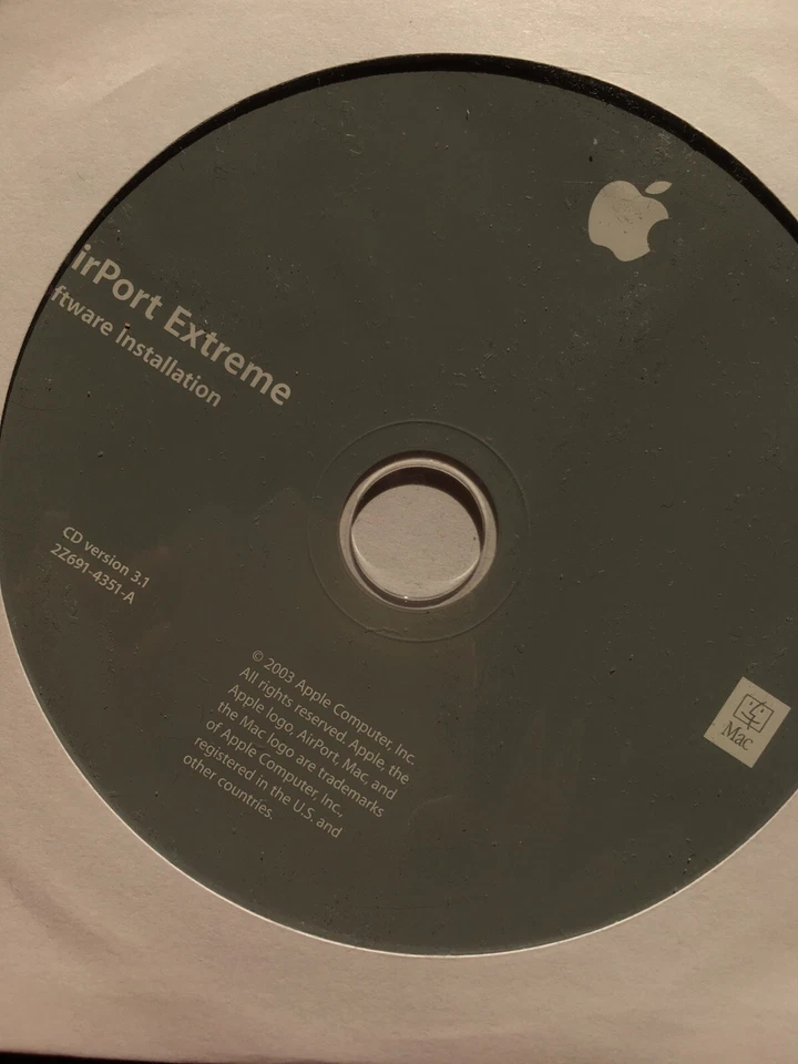 Apple Airport Extreme Software Installation CD Version 3.1 - Image 1 of 1