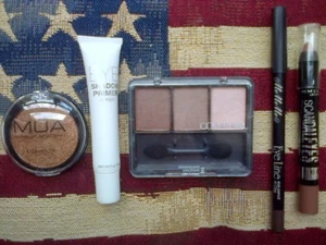 Covergirl Palette, H&M Primer, MUA Eye Shadow & MeMeMe / Rimmel Pencils - Picture 1 of 10