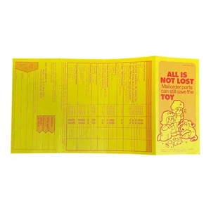 Mattel 1977 Mail Order Replacement Form Barbie Town House Hot Wheels Honey Hill - Picture 1 of 2