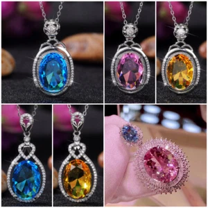 Ciondolo collana oro pieno argento 925 simpatico gioiello zirconi donna matrimonio - Foto 1 di 6