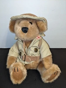Jungle Joe Plush Safari Friends Talking Bear Game Warden 9" Stuffed Animal Toy - Picture 1 of 5