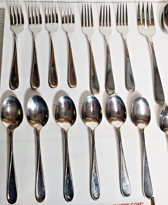 Oneida Stainless Steel Fork Teaspoon Tablespoon 20 Pcs - Image 1 of 4
