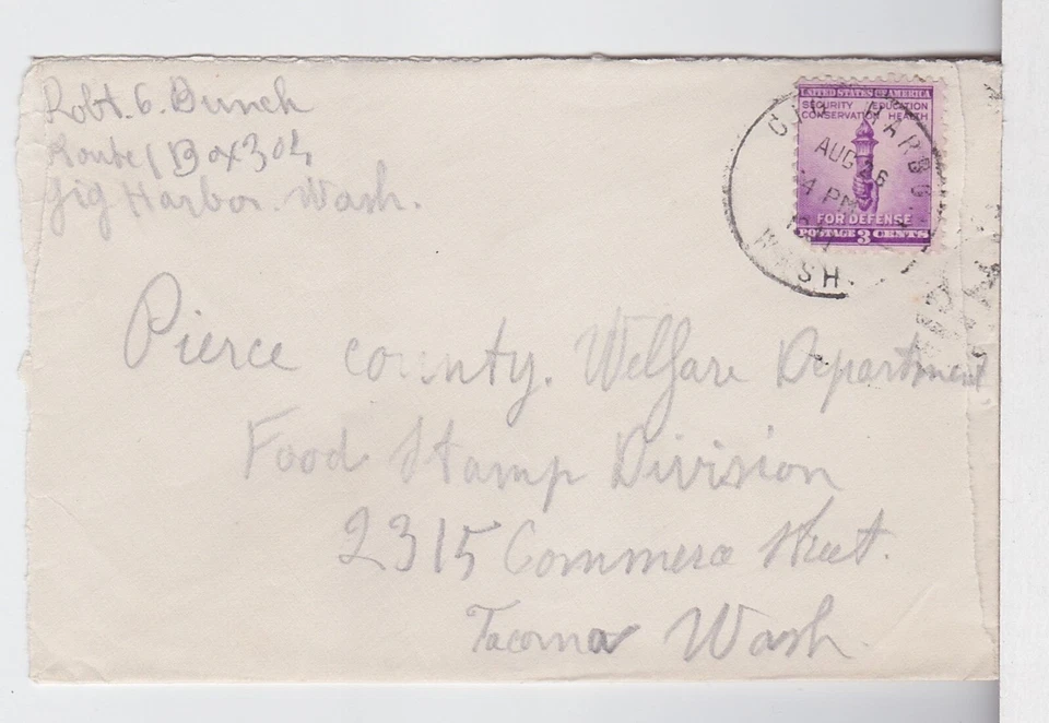 TurtlesTradingPost- Gig Harbor, Washington- 1940 Town Cancel - Image 1 of 1