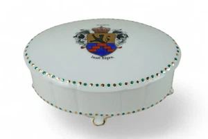 Porzellan Deckeldose Sellin Insel Rügen Manufaktur Baensch Lettin Art deco - Bild 1 von 5