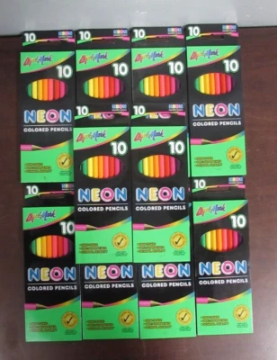 全新 LIQUI-MARK 10 NEON 彩色笔 [批量 10 包] (21E) — 第 1/3 张图片