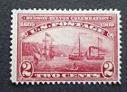 US 1909 Stamp Scott # # 372 - 2¢ Half Moon & Clermont - carmin MLH UNUSED Lot 64