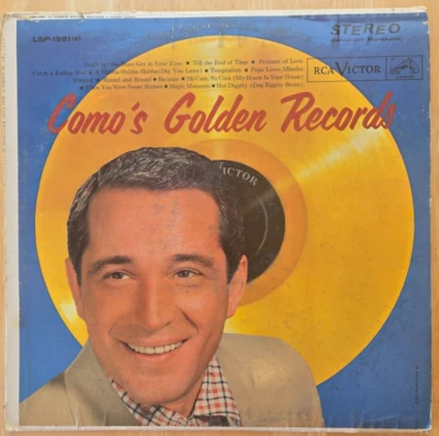 Vintage (Perry) Como's Golden Records Vinyl LP Record 1958 RCA Victor Records - Image 1 of 2
