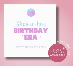 Personalised Taylor Swift Birthday Card. Swiftie Birthday Card - Picture 1 of 9