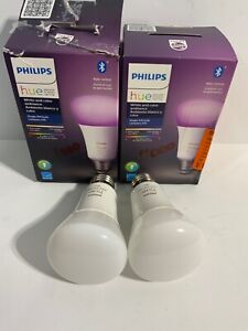 Philips Hue A19 Bluetooth Smart LED Bulb 60W White and Color Ambiance Lot7000