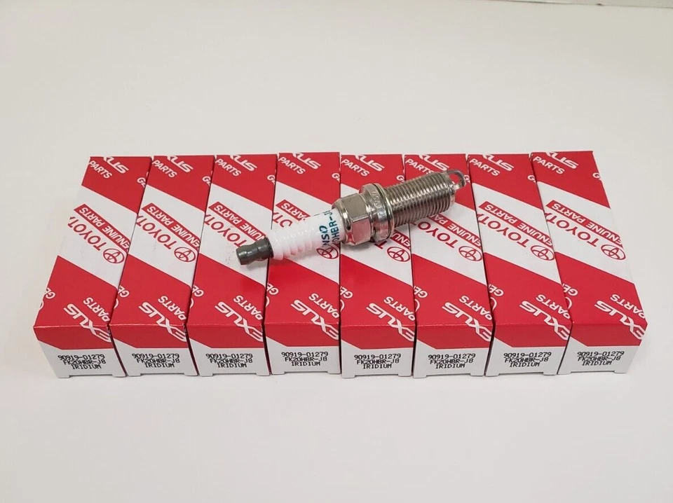 LEXUS OEM FACTORY SPARK PLUG SET 2016-2020 GS-F (90919-01279) QTY 8 - Image 1 of 1