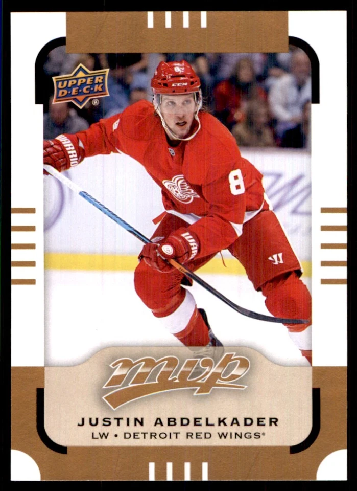 2015-16 Upper Deck MVP Justin Abdelkader Detroit Red Wings #54 - Image 1 of 2