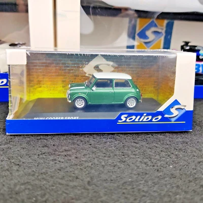 VOITURE SOLIDO MINI COOPER 1.3L SPORT PACK BRITISH RACING GREEN 1:43 NEUF.B