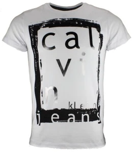 T SHIRT CALVIN KLEIN JEANS CMP36T BLANC - Foto 1 di 1