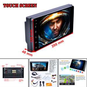 7" 2DIN HD Touch Screen Car Stereo Radio MP5 Player Bluetooth Rear Camera 1G+16G