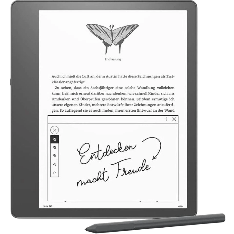Amazon Kindle Scribe 1. Gen 16GB, Wi-Fi, 10,2 Zoll - Tungsten Gray (mit Standard-Eingabestift)