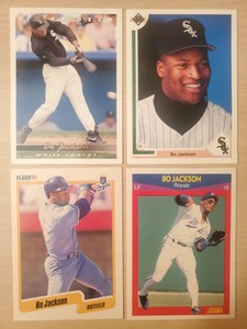 ⚾️ BO JACKSON LOT 1991 & 92 UPPER DECK 90 FLEER & SCORE BASEBALL CARDS 