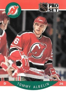 1990-91 NHL Pro Set - Tommy Albelin #162 - New Jersey Devils - Picture 1 of 4