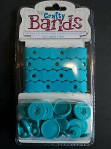 Crafty Marken Ice Teal Epiphanie Handwerk 4 Armbänder & 20 Druckknöpfe Neu in Verpackung Nachfüllpackung - Bild 1 von 4