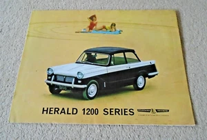 TRIUMPH HERALD 1200 SERIES sales brochure circa 1962 No 342/763 U.K. RARE - Picture 1 of 7
