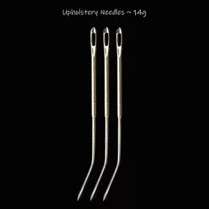 Crafty Hand Sewing Needles Upholstery Sack Mattress Large Repair Sew Needle x3 - Picture 1 of 1
