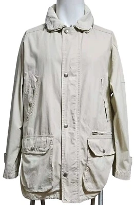 Chaqueta deportiva ligera de algodón italiano rara de colección Ermenegildo Zegna deportiva, marfil Foto 1 de 4