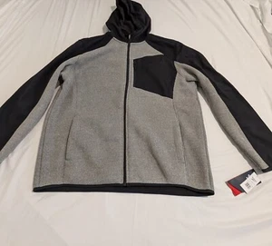 NUEVO CON ETIQUETAS Reebok Outerwear Hombre Chaqueta Cremallera Completa Gris Brezo/Carbón Talla XL Spyder - Imagen 1 de 6