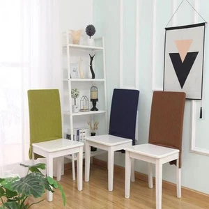 Restaurant Chair Cover Chair Back Cover Modern Style Printed Design Soft Fabrics - Photo 1/7