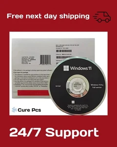MS Win11 Pro 64-bit DVD + Activation Key - Sealed & Brand New Next Day Shipping - Picture 1 of 4