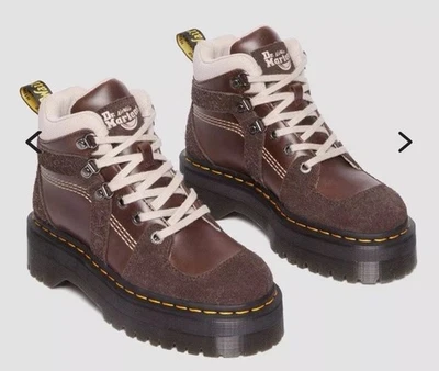 Dr. Martens ZUMA BOTAS ESTILO EXCURSIONISTA DE CUERO Y GAMUZA $210 NUEVAS para mujer talla 6 Foto 1 de 4