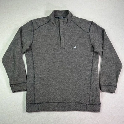 Suéter Southern Marsh Para Hombre Cremallera Cuarto Gris Medio Manga Larga Foto 1 de 4