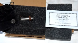 US Mint COIN & DIE Set 1998 Dime -Philadelphia Original Box & COA - Picture 1 of 6
