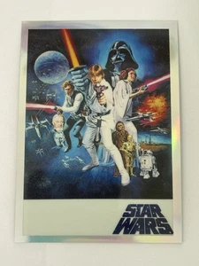 2021 Topps Star Wars Galaxy Chrome Global Poster USA GP-20 A New Hope - Picture 1 of 2