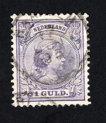 Netherlands 1891-93 stamp Mi# 44used CV=102$ - Image 1 of 2