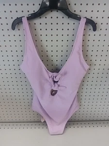 old navy knot front lavender one piece swimsuit size M new - Picture 1 of 1