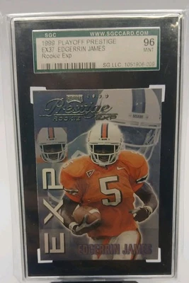 1999 Playoff Prestige EXP Rookie #EX37 Edgerrin James MINT RC HOF sgc 96 Colts - Image 1 of 2