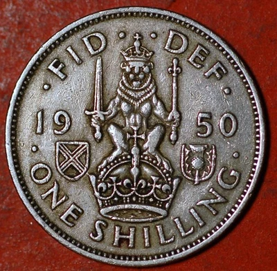 Great Britain Shilling 1950 George VI KM# 877 - Image 1 of 2