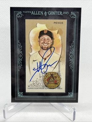 Allen & Ginter Hunter Pence 2023 #MA-HP mini-enmarcado automático Gigantes #2/25 Foto 1 de 4