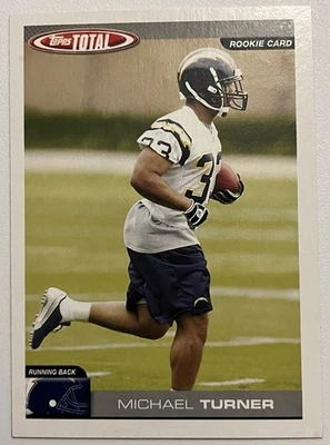 2004 Topps Total Michael Turner #405 Rookie RC San Diego Chargers - Image 1 of 2