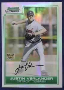 2006 Bowman Chrome Refractors #217 Justin Verlander NMMT *inv2 - Picture 1 of 2