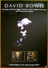 DAVID BOWIE Ziggy Stardust promo POSTER • 2002 Virgin -- 20 inch x 30 inch