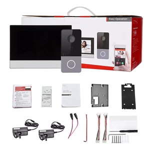 Used HIK IP Video Intercom Monitor Kits + DS-KIS603-P For Home or House Indoor - Picture 1 of 6