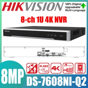 Hikvision DS-7608NI-Q2 8CH 2SATA 8MP Network Video Recorder Motion Detection 2.0 - Picture 1 of 7