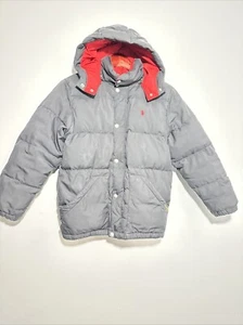 GORGEOUS POLO RALPH LAUREN BLACK HOODED DOWN JACKET Kids Size M 10/12 - Picture 1 of 22